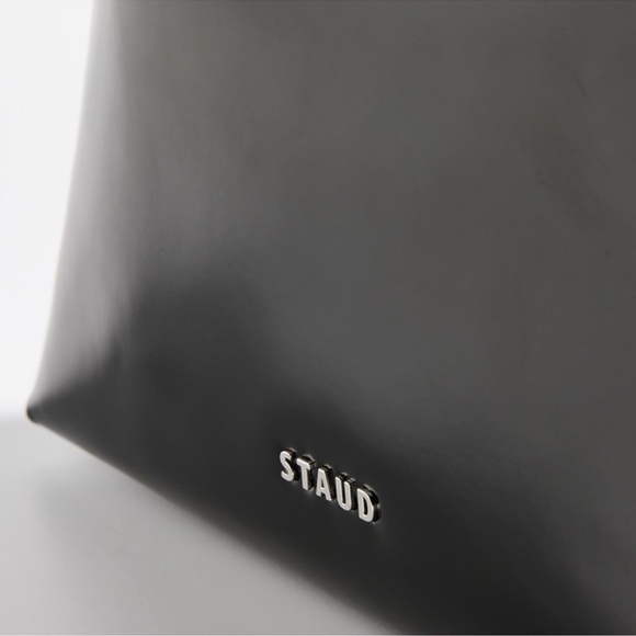 Staud Black Leather Shoulder Bag - Picture 3 of 4